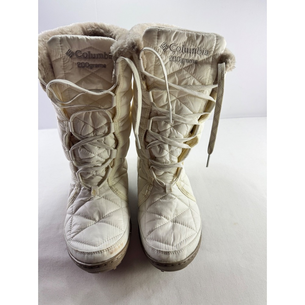 Columbia Minx Mid II Omni-Heat Waterproof Winter Boots White Womens 10 YL5386125